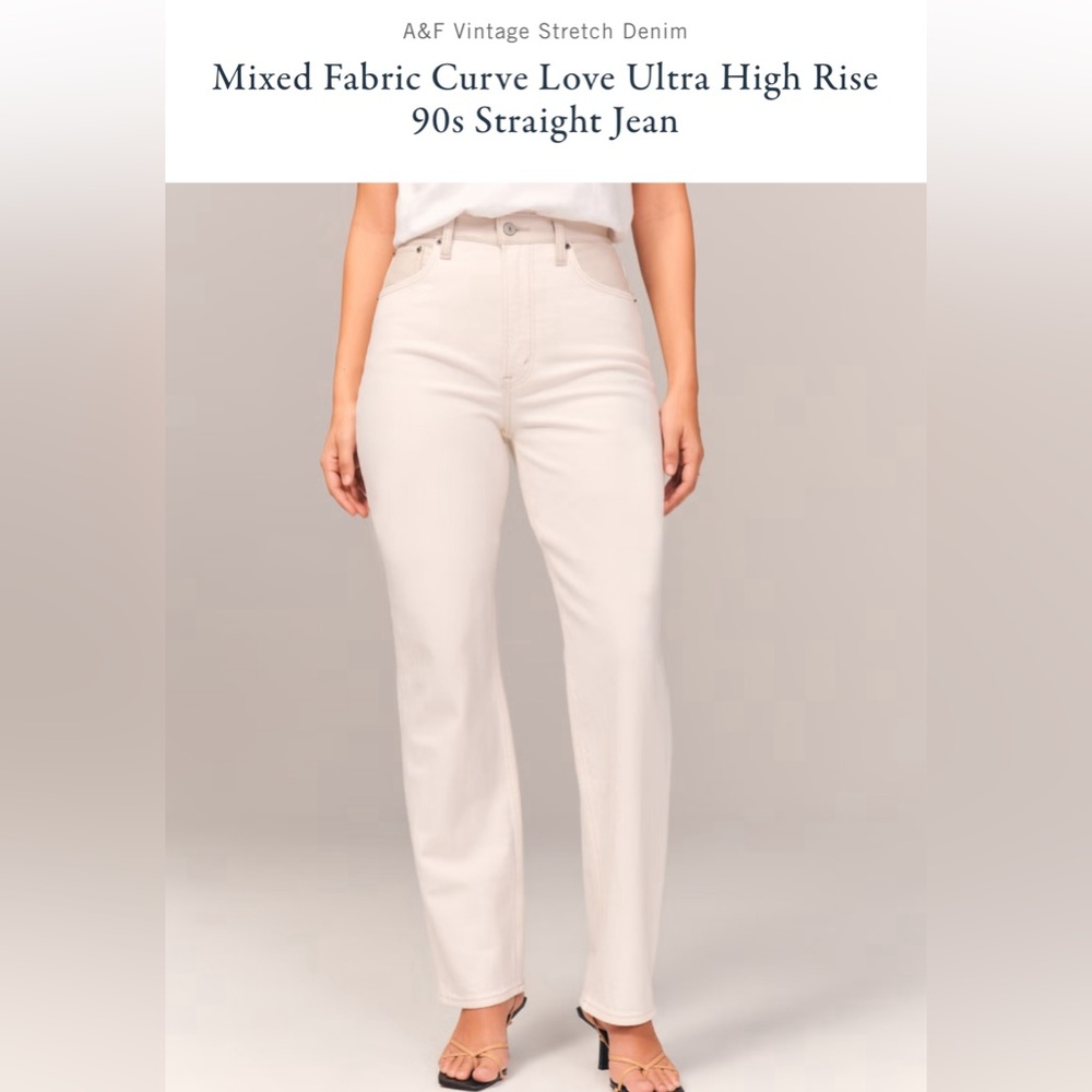 A&F | The 90s Straight Ultra high Jean. 26XS curve love